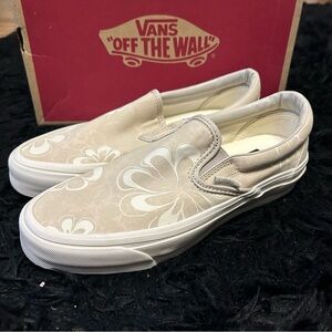 VANS MTE Slip-On Reissue 98 Floral Stain Vintage slip on shoes sneakers sz 8 new
